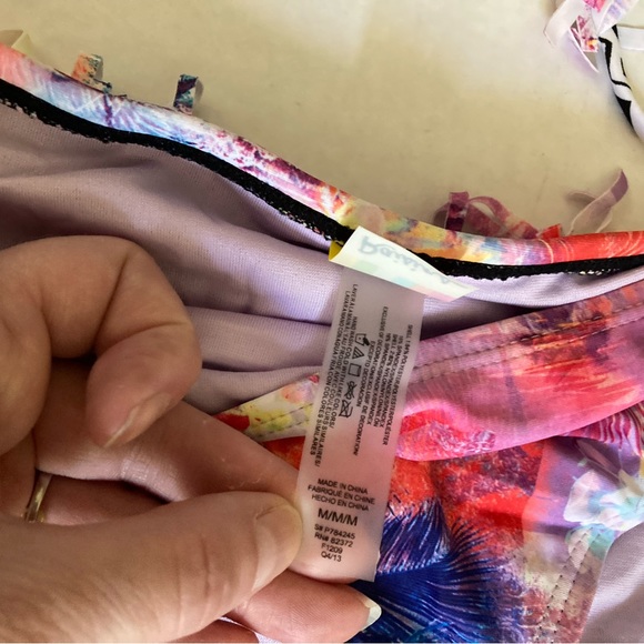 🌞NWT Raisins Aztec Print Padded Bra Top & Watercolor Bikini w/ Fringe A - Picture 9 of 13